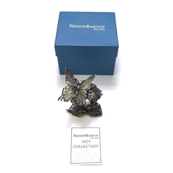 Reed & Barton 1824 Collection Silverplate Napkin Ring, Figural display picture 1