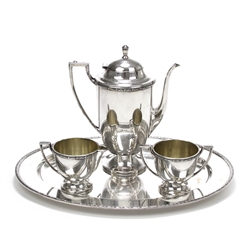 Wm. Rogers Harvest Silverplate 4-PC Coffee Service w/ Tray